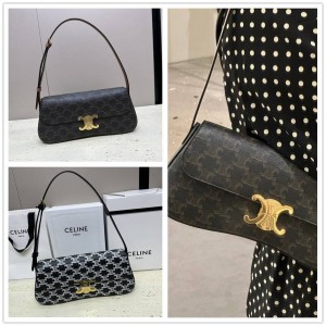 Celine 115532 LOLA Medium Logo Printed Handbag 115533