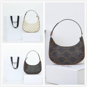 Celine 193952 AVA logo printed handbag