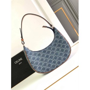 Celine 193952 AVA TRIOMPHE denim handbag