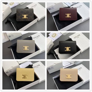 Celine 10K623 TRIOMPHE Short Wallet