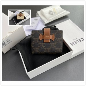 Celine 10H262 Small Old Flower Wallet
