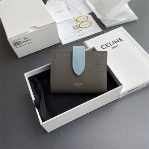 Celine 10H263 Small Grain Leather Wallet