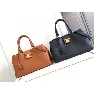 Celine 114963 APPOLINE Medium Soft Cow Leather Handbag