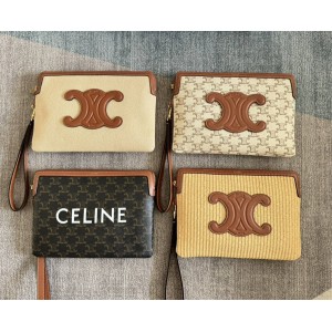 Celine 10J502 Small TRIOMPHE Printed Strap Handbag 107502