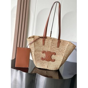 Celine 119682 woven COUPIN medium-sized classic carrying basket bag