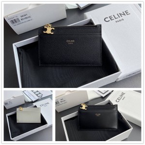 Celine 10M083 TRIOMPHE Pendant Zipper Card Bag