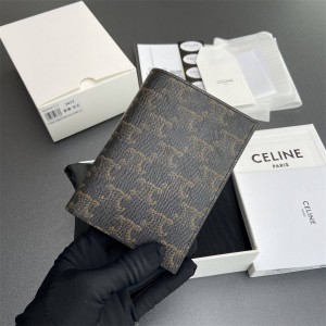 Celine 10K3432 TRIOMPHE Card Bag Passport Clip