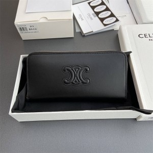 Celine 10K513 TRIOMPHE Long Zipper Wallet