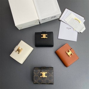 Celine 10M962/10M963 VICTOIRE Logo Printed Exquisite Wallet