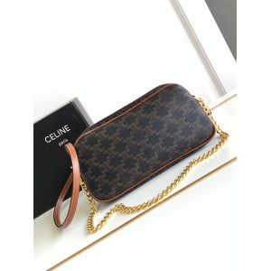 Celine 114122 MULTI logo printed cowhide leather handbag