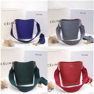 celine SANGLE BUCKET small cow leather bucket bag 178303