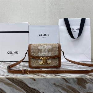 Celine TRIOMPHE canvas diagonal shoulder bag 188882/191242