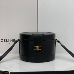 celine TAMBOUR medium calfskin handbag black 195192