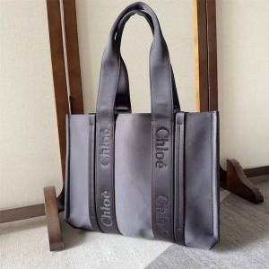 Chloe CHC23WS383L41066 Nylon WOODY Medium Tote Bag