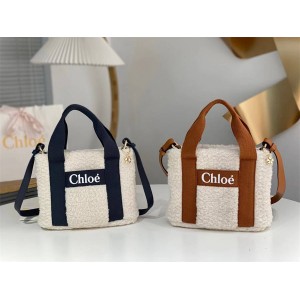 Chloe Teddy Woody Lamb Fleece Tote Bag