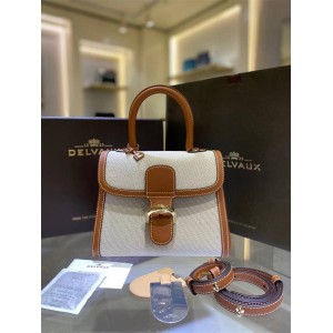 Delvaux Brillant PM 24 Canvas Handbag