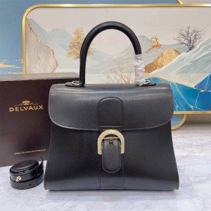 Delvaux Brillant MM BOX 28 diamond buckle handbag