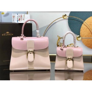 Delvaux Pink Brillant MINI/MM Box Calf Handbag