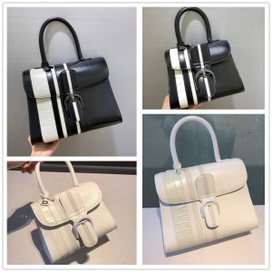 Delvaux Brillant MINI/MM Box Calf Three Piece Animal Pattern Handbag