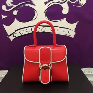 Delvaux Brillant MINI Box Calf Bundled Edge Handbag