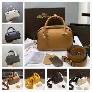 Delvaux Cool Box MINI Taurillon Soft Boston Pillow Bag