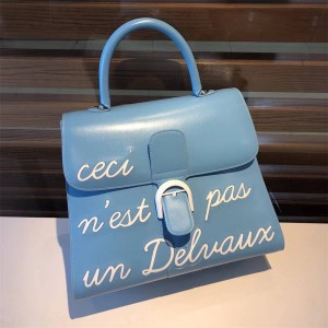 Delvaux Extra Large Brillant Box Calf Lie Letter Bag Handbag