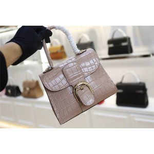 Delvaux official website crocodile pattern small Brillant bag handbag