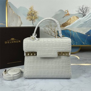 Delvaux crocodile Temppete PM shoulder bag