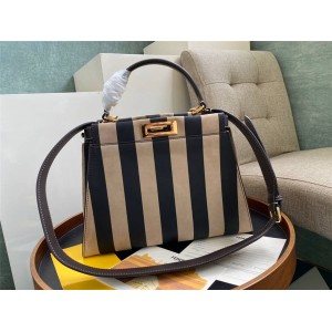 FENDI New Stripe PEEKABOO ICONIC Medium Handbag
