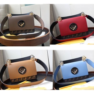 FENDI leather stitching KAN I F shoulder bag 8BT284