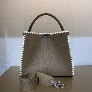 FENDI woven trim peekaboo-X-LITE shoulder bag