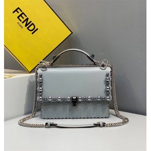 fendi new pearl rivet wave KAN I handbag chain bag