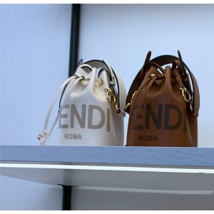 FENDI printed LOGO letters MON TRESOR bucket bag 8BS010