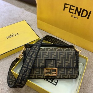 FENDI FF jacquard Baguette medium handbag baguette bag 8BR600