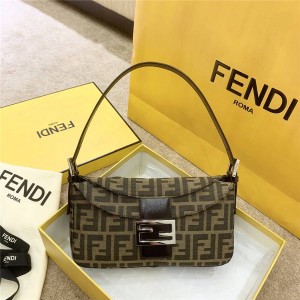 FENDI new middle ancient series vintage old flower double bag