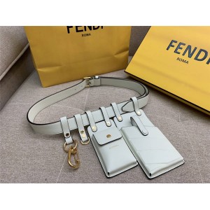 fendi new leather multifunctional matching belt belt waist bag 8C0593