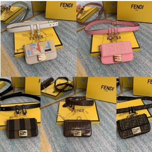 FENDI New NANO BAGUETTE Mini Handbag Waist Bag Messenger Bag