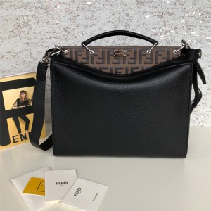 FENDI men's bag PEEKABOO ICONIC FIT Selleria handbag briefcase 7VA406