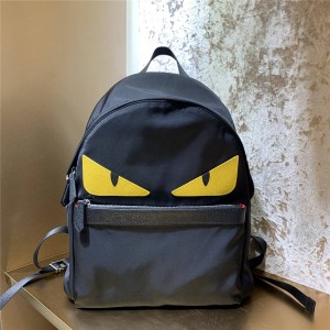 FENDI nylon and leather Bag Bugs eyes small monster backpack