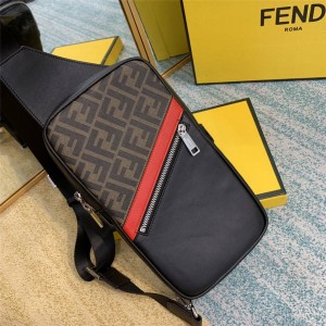 FENDI new men's fabric shoulder bag chest bag waist bag 7VZ033