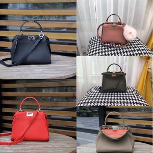 FENDI new PEEKABOO ICONIC mini handbag with outer stitching 8BN244