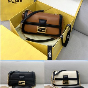 FENDI new color matching BAGUETTE chain bag handbag 8BR783