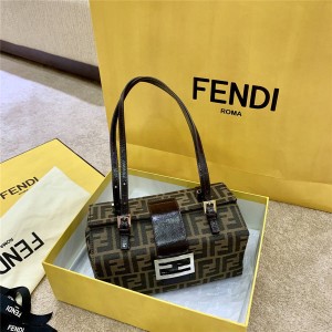 FENDI New Medieval Series Old Flower Portable Box Bag Case Bag