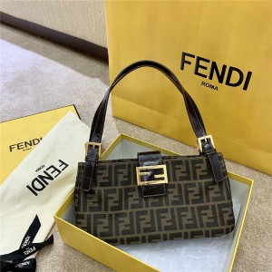 FENDI new middle ancient series old flower vintage shoulder bag