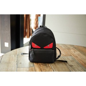 Fendi Men's Backpack Nylon BAG BUGS Eye Book Bag