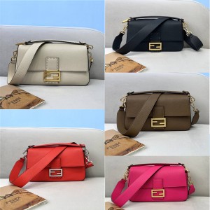 Fendi official website granular leather BAGUETTE series handbags