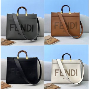 FENDI Official Website Medium Sunshine Handbag Shopping Bag 8BH386
