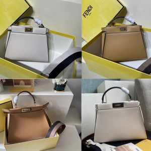 FENDI double FF inner PEEKABOO ICONIC mini/medium handbag