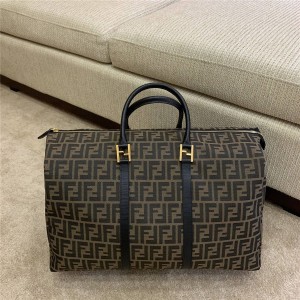 fendi official website vintage FF canvas travel bag