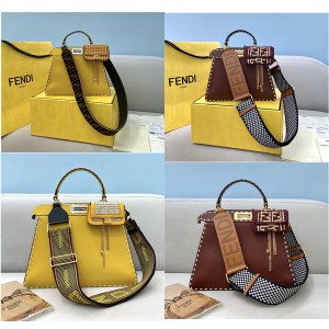 Fendi outer stitch PEEKABOO I SEEU small handbag 8BN327